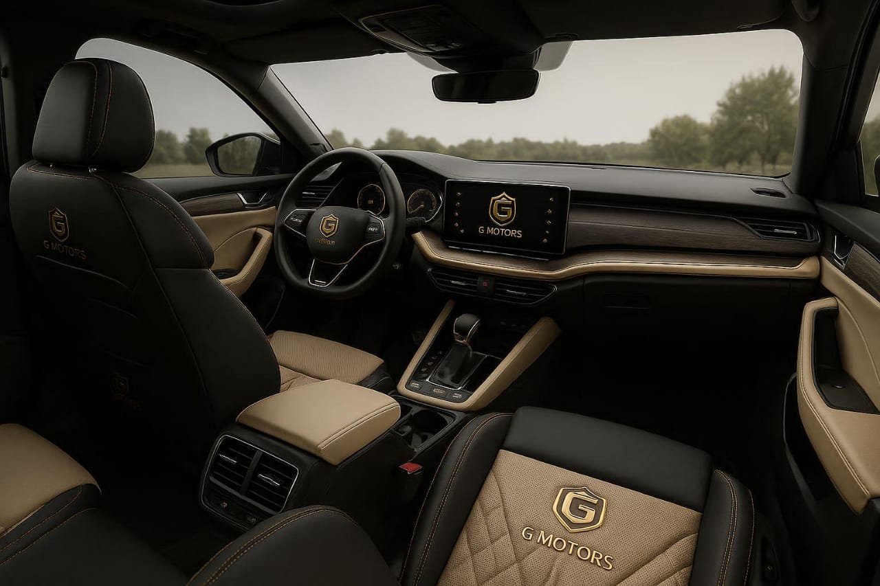 G Motors — Cockpit bi-ton beige & noir