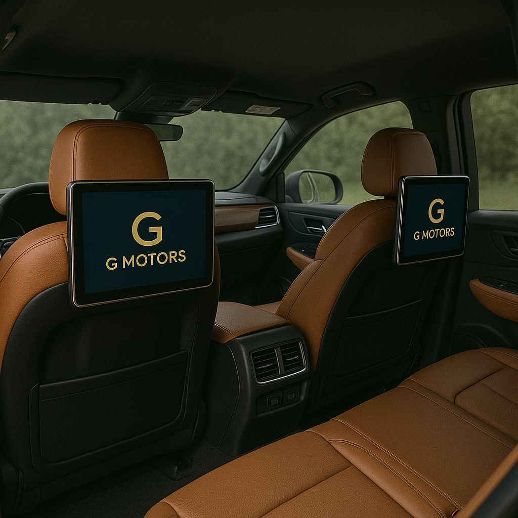 G Motors — Sièges arrière écrans HD